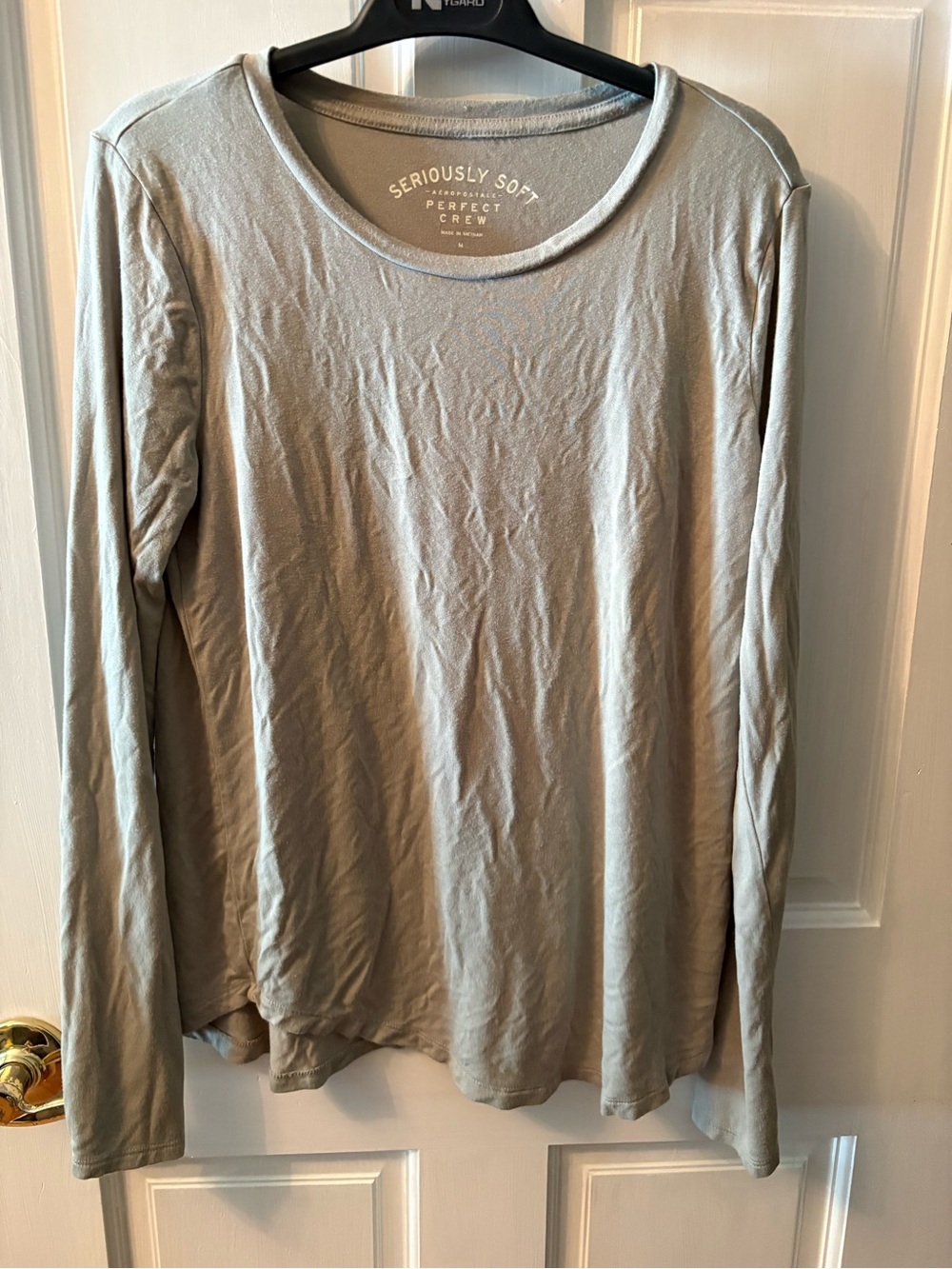 Aeropostale Seriously Soft Long Sleeve Tee - Light Gray